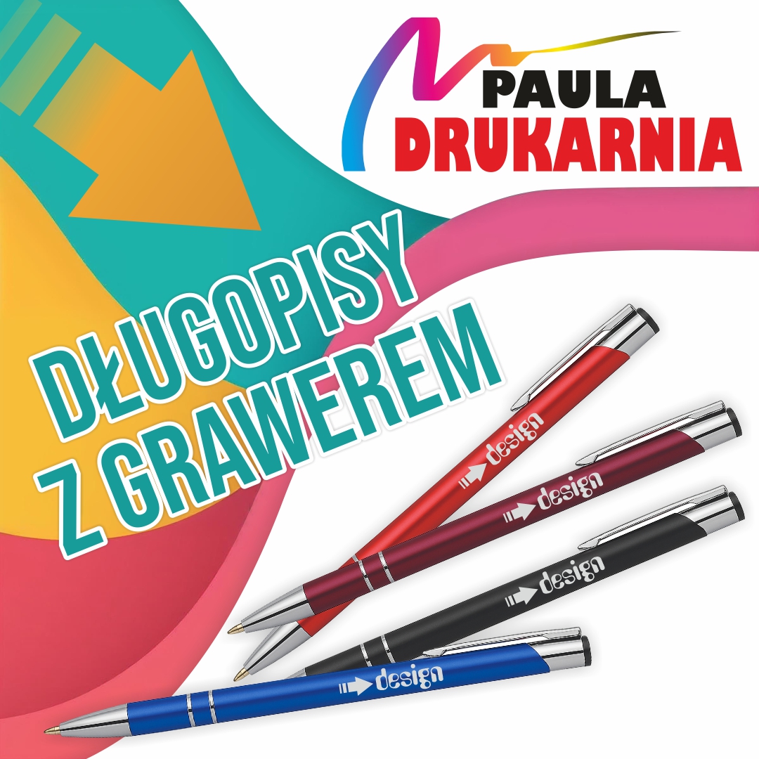 Długopisy na eventy i targi z grawerem Częstochowa &ndash; Drukarnia PAULA