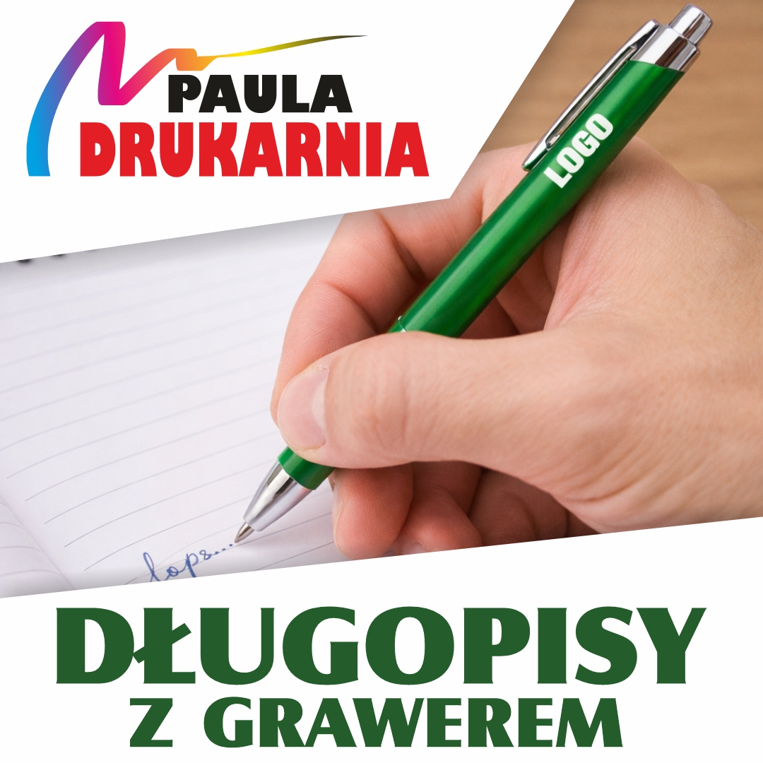 Długopisy firmowe z grawerem Częstochowa &ndash; Drukarnia PAULA