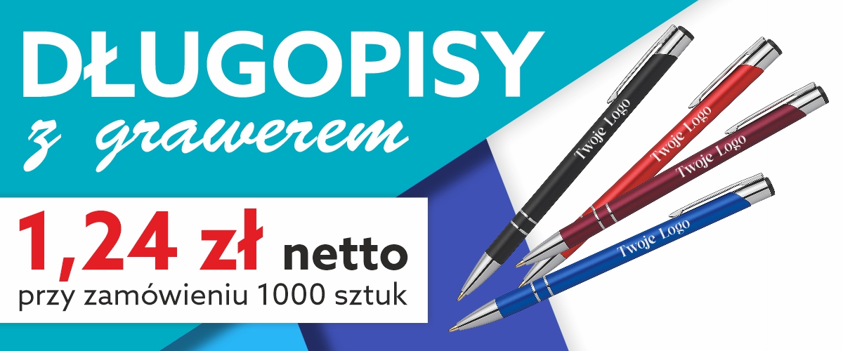 Długopisy promocyjne z grawerem Wieluń