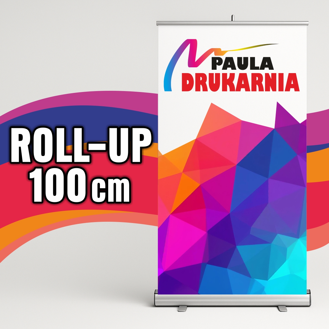 Rollupy reklamowe Poznań &ndash; stojaki roll up 85x200 cm &ndash; Drukarnia PAULA