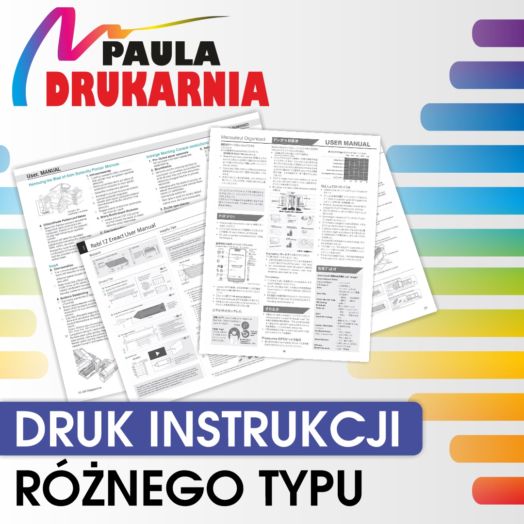 Instrukcje falcowane Poznań &ndash; drukarnia PAULA