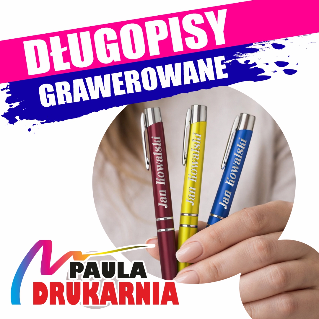 Długopisy z grawerem Częstochowa &ndash; Drukarnia PAULA